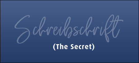 Schreibschrift The Secret