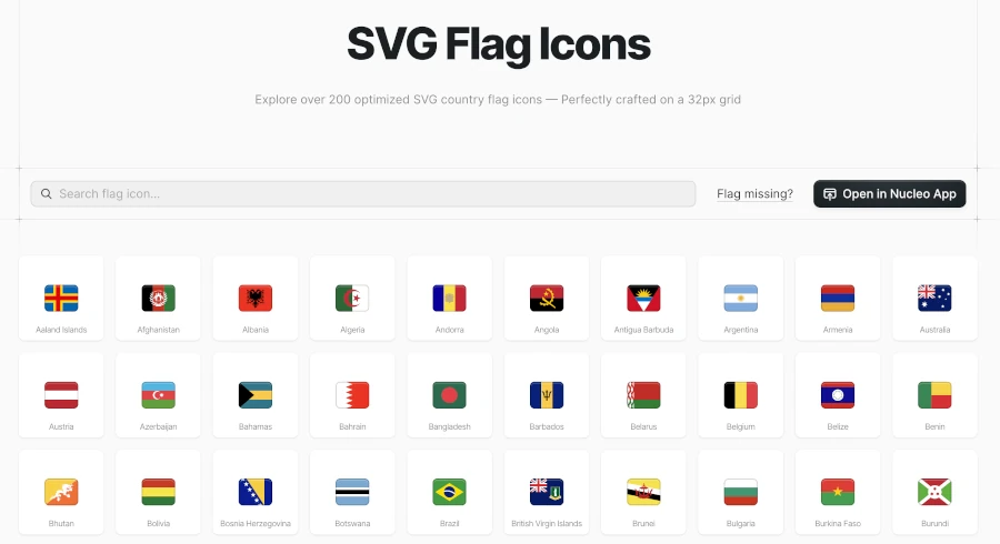 Flaggen / Fahnen Icons, kostenloser Download