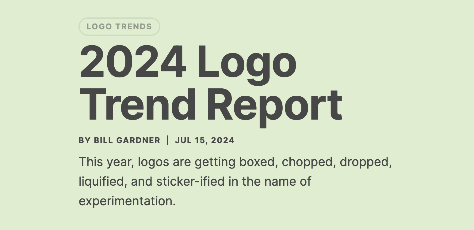 2024 Logo Trend Report