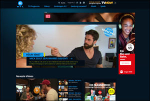 RTL II Webseite